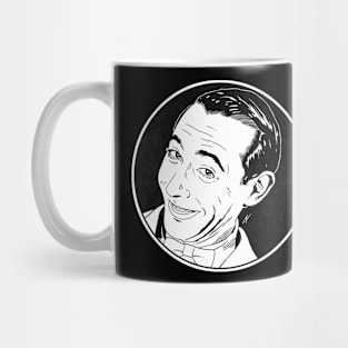 PEE WEE HERMAN (Circle Black and White) Mug